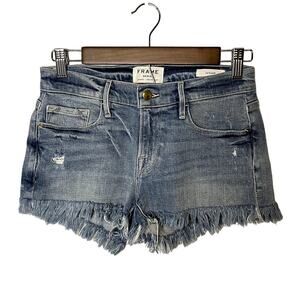 FRAME Denim Womens Le Cutoff Denim Shorts Size 24